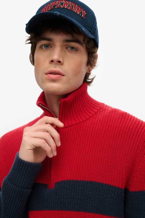 Superdry varsity logo trucker cap